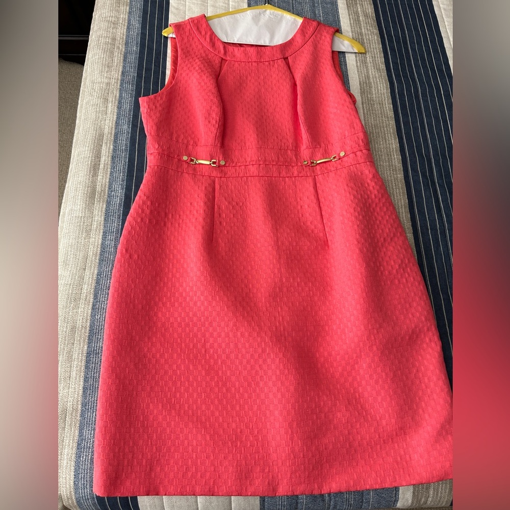 Vibrant coral dress